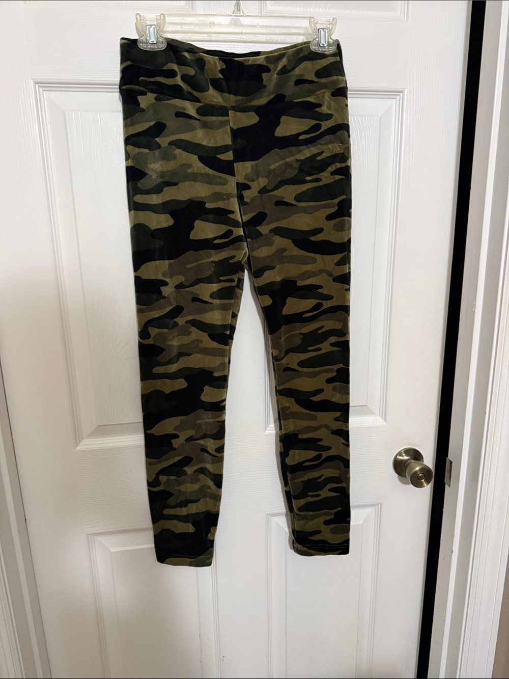 Kids Camouflage Leggings - Olive Camo